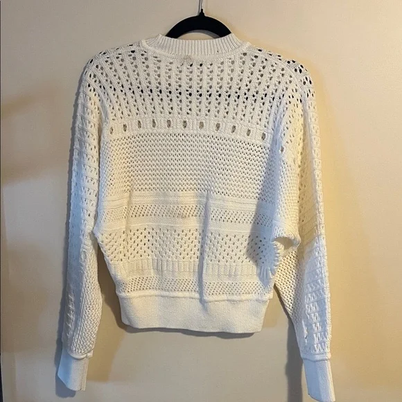 NWT Madewell XS Open-Stitch Cotton Pullover Sweater - Picture 11 of 14